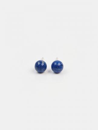 Cercei cu șurub din argint și lapis lazuli Khareli, India