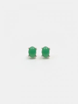 Cercei din argint și crisopraz Sindhi, India