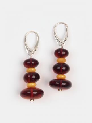 Cercei din argint și chihlimbar Edvina, Lituania