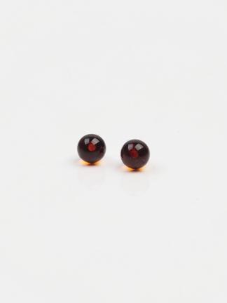 Cercei cu șurub din argint și chihlimbar Nora, Lituania