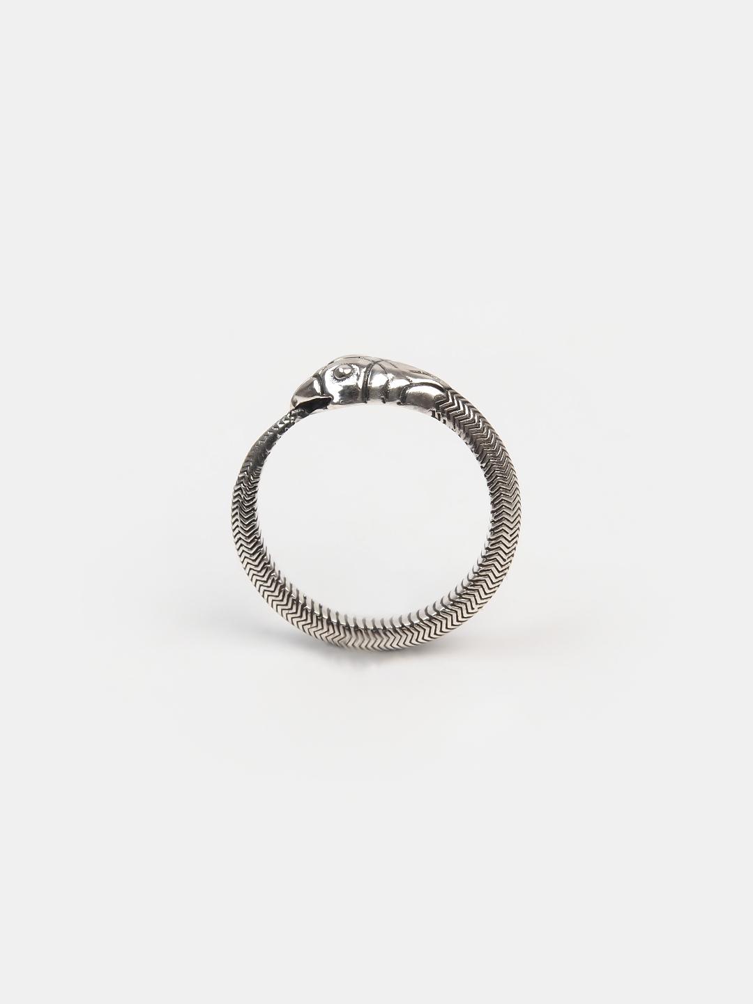 Inel verighetă șarpe din argint Shiva, India