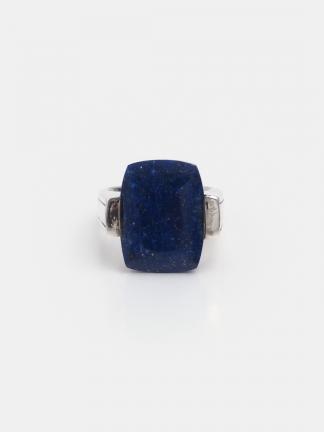 Inel argint și lapis lazuli fațetat Khona, India
