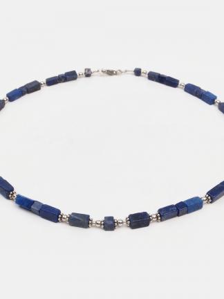 Colier din lapis lazuli și argint Neel, India
