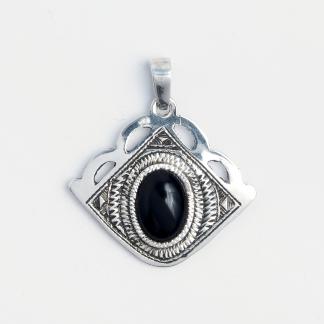 Amuletă din argint și onix Kanem, Niger