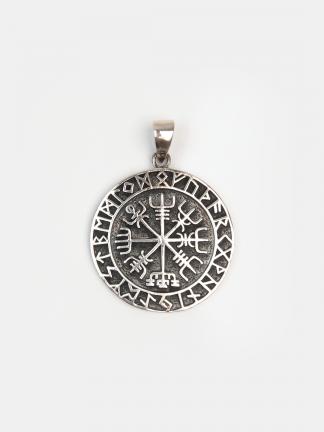 Amuletă busolă viking din argint