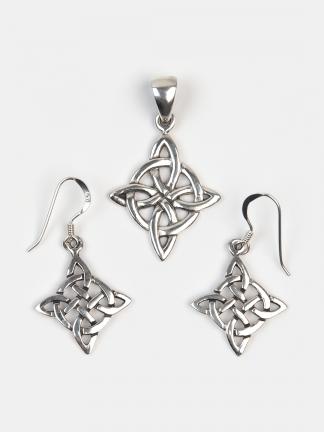 Set celtic din argint nod Dara