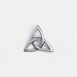 Broșă argint simbol celtic triskelion