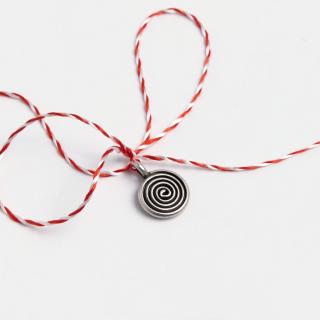 Mărțișor spirală din argint