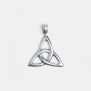 Pandantiv argint simbol celtic triskelion