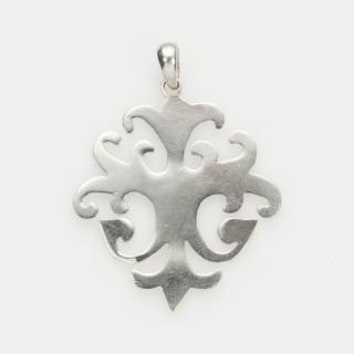 Pandantiv celtic floare, argint